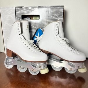 White Inline Artistic Skates Women’s Size 9 Jackson Finesse
